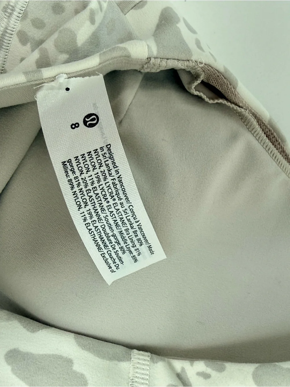Lululemon Align 2-Piece set - Cheetah Camo Antique White